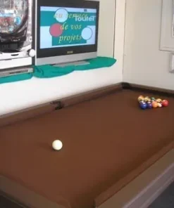 Toulet Leatherlux 7Ft English Pool Table In Leather