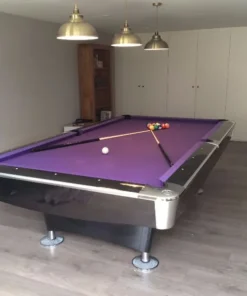 Buffalo Pro II 8′ Pool Table In Black Gloss With Drop Pockets